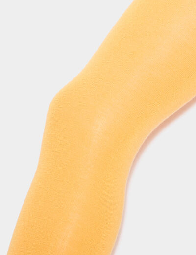 Collants jaune moutarde fille