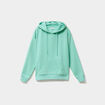 Sweat hoodie molleton à capuche bleu turquoise femme