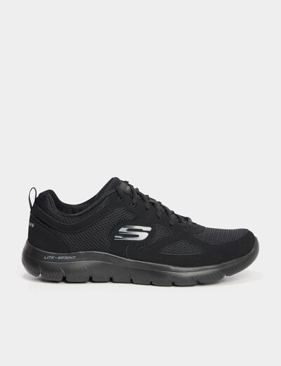 Baskets running à lacets noir homme