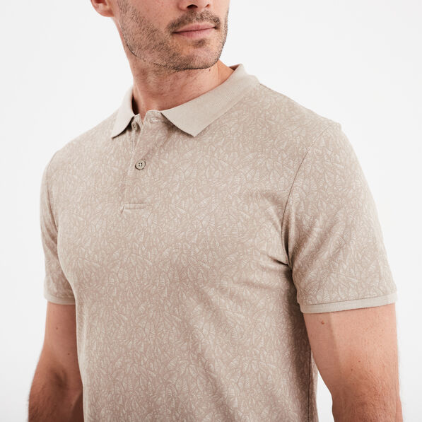polo droit manches courtes coton beige homme Polo droit manches courtes coton beige homme