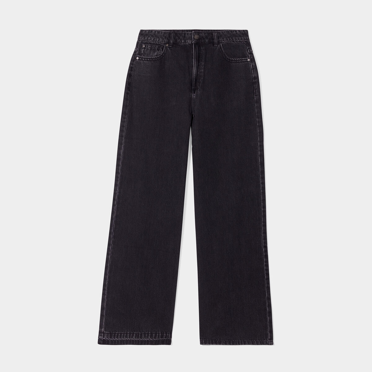 Jeans wide leg Liberto noir femme