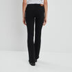 Jeans flare taille standard denim noir femme