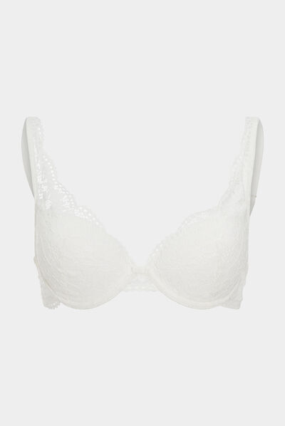 Soutien-gorge foulard padded blanc femme