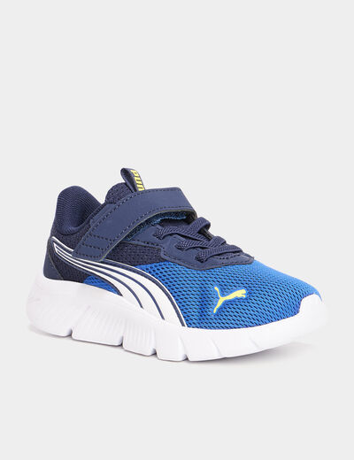 Baskets running à scratchs Puma bleu electrique garçon