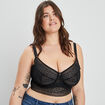 Soutien-gorge emboîtant noir femme grande taille