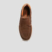 Mocassins en cuir marron homme