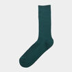 Lot 2 paires chaussettes côtelées vert foncé homme