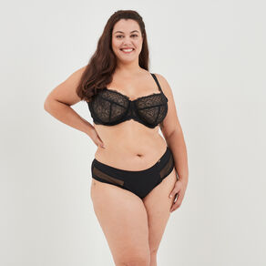 culotte avec microfibre izold noir femmegt Culotte avec microfibre Izold noir femme grande taille