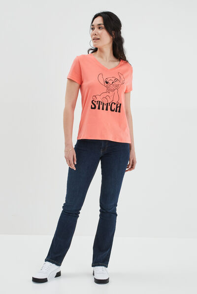 Jeans bootcut taille normale denim brut femme