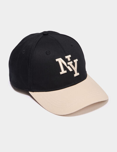 Casquette coton noir homme