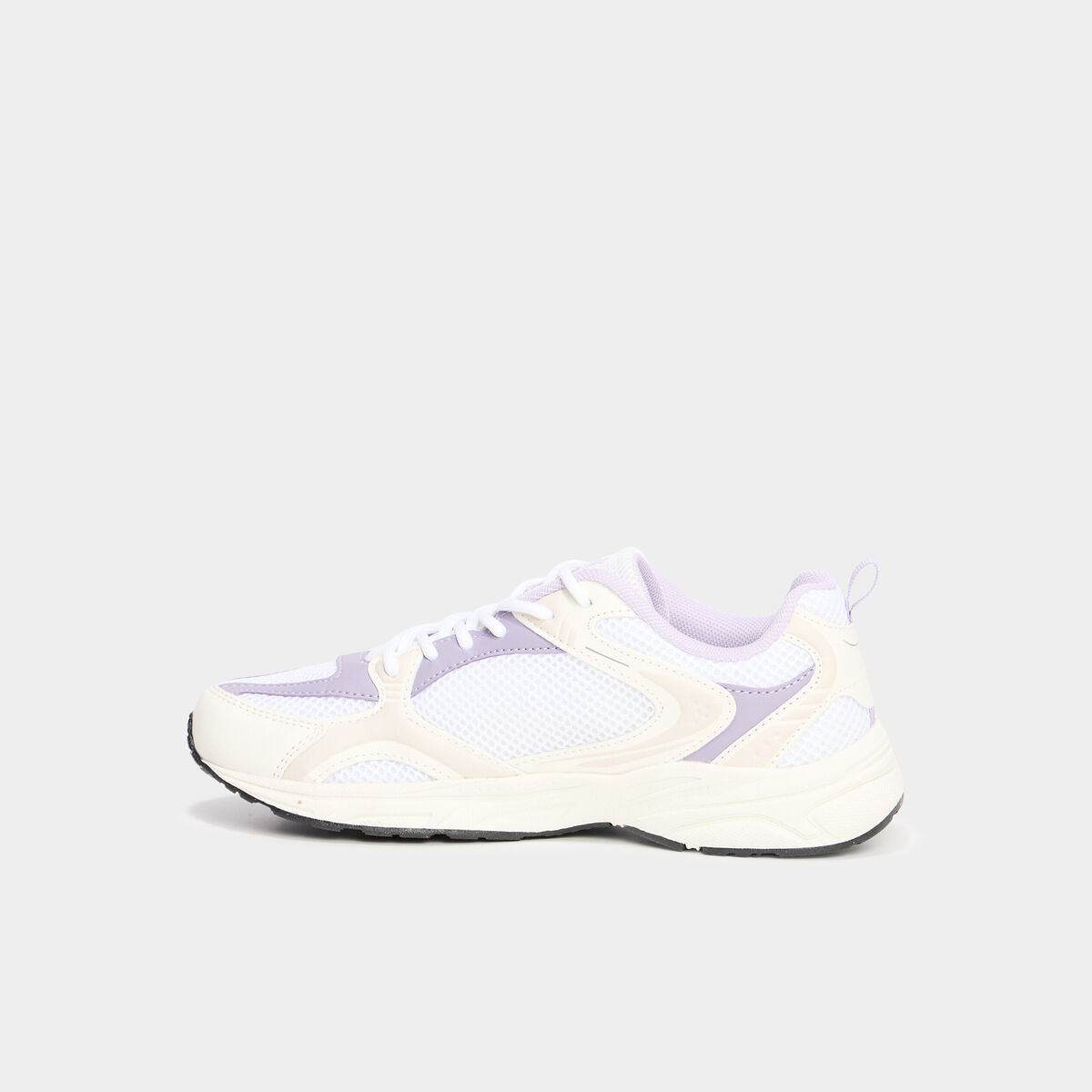 Baskets running &agrave; lacets blanc fille