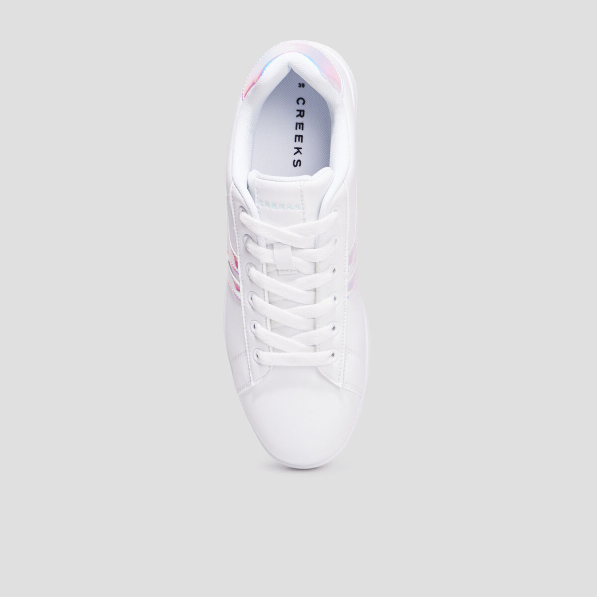 Tennis basses à lacets Creeks Iconik blanc femme