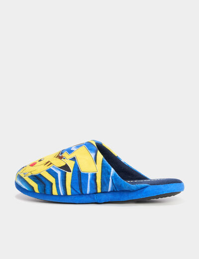 Chaussons mules Pokémon Pikachu bleu garçon