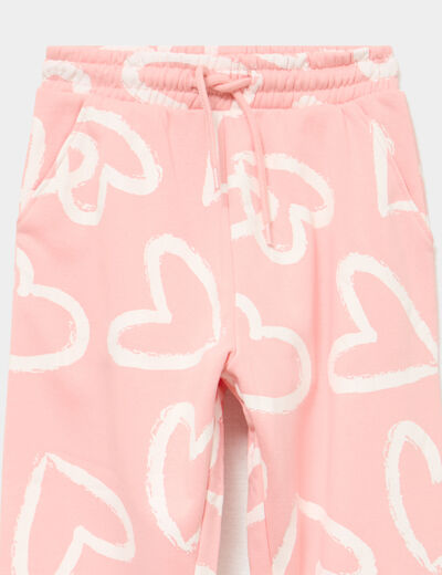 Pantalon de jogging molleton orange fille