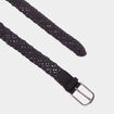 Ceinture tressée noir femme