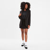 Jupe-short courte droite zipp&eacute;e noir femme