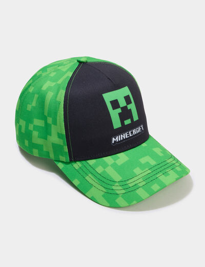Casquette Minecraft vert gar&ccedil;on