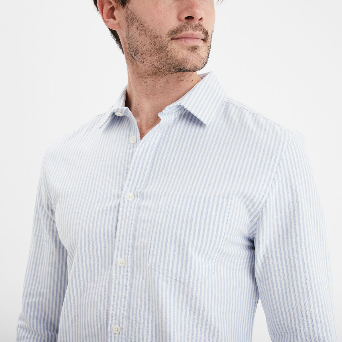 Chemise manches longues Creeks bleu ciel homme