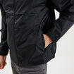 Veste coupe-vent imperm&eacute;able &agrave; capuche noir mixte