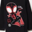 T-shirt manches longues Spider-Man Miles noir garçon