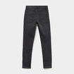 Jean skinny 5 poches taille ajustable denim noir gar&ccedil;on