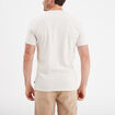 T-shirt manches courtes col rond creme homme