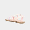 Sandales à brides croisées rose fille