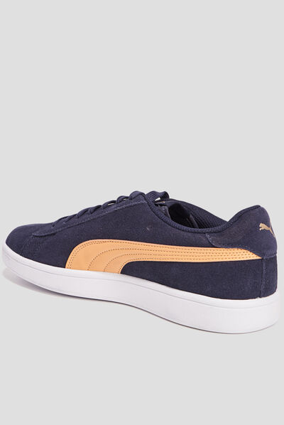 Tennis à lacets Puma Smash bleu marine homme