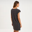 Chemise de nuit manches courtes gris anthracite femme