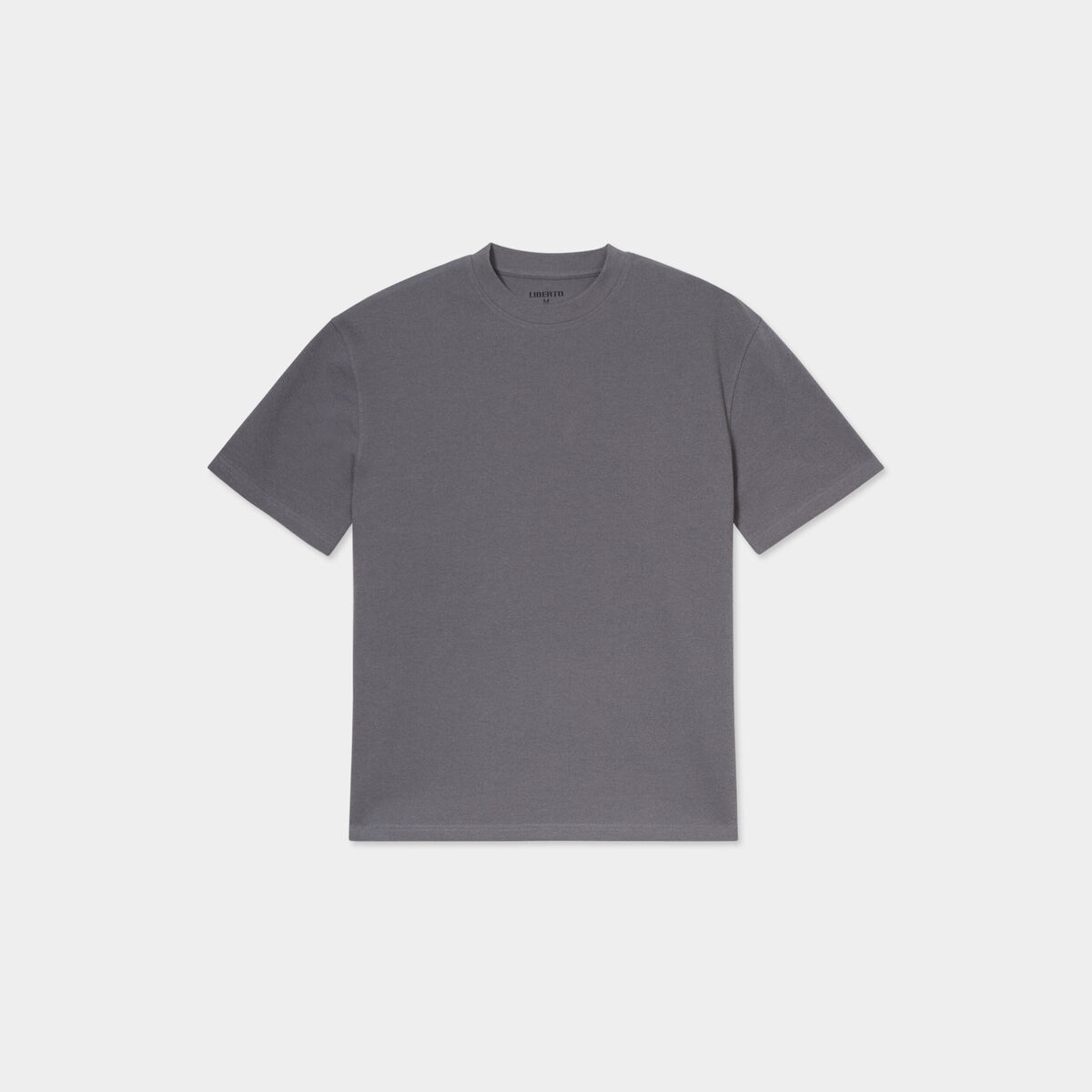 T-shirt col rond coton majoritaire gris foncé homme