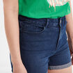 Short en jean slim denim brut femme
