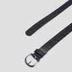 Ceinture perforée noir femme