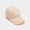 Casquette brod&eacute;e coton sable femme