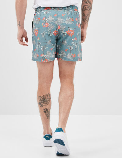 Short de bain vert homme
