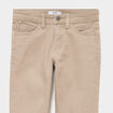 Pantalon slim coton majoritaire taupe gar&ccedil;on