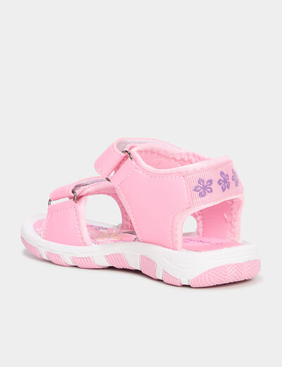 Sandales à scratchs Vaiana rose fille
