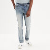 Jeans straight 5 poches Liberto denim bleach homme