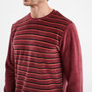 Ensemble pyjama velours 2 pièces bordeaux homme
