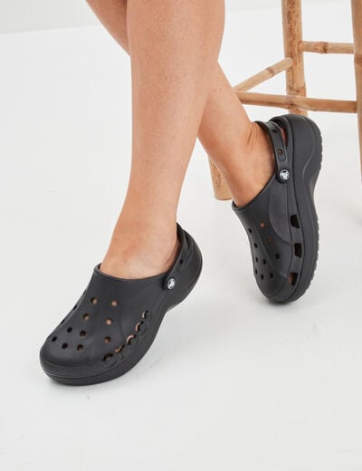 Sabots plateformes Crocs noir femme