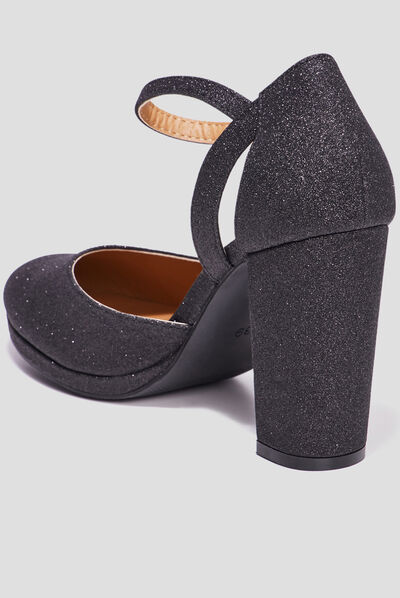 Escarpins à paillettes Mosquitos noir femme