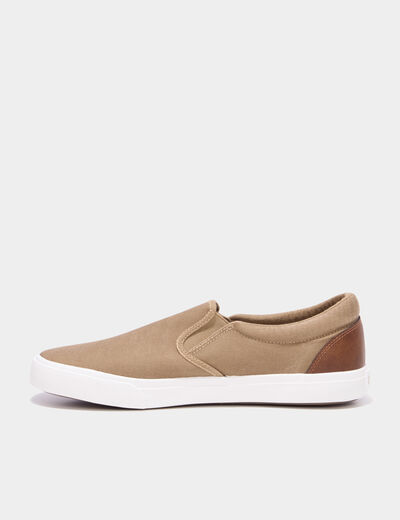 Tennis basses en toile sable homme