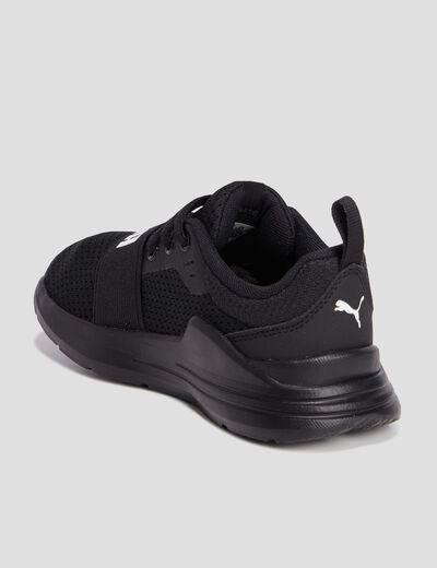 Runnings à lacets Puma Wired noir garçon