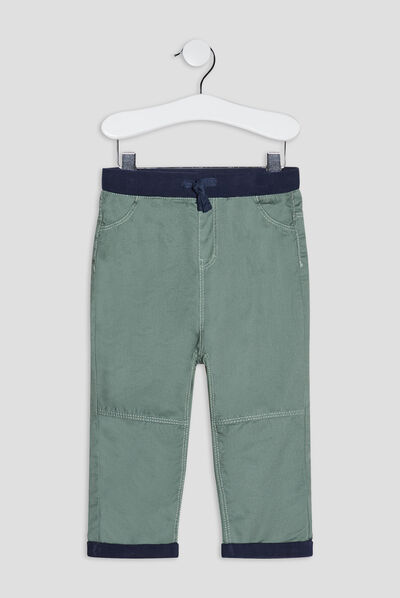 Pantalon droit vert kaki bébé garçon