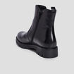 Bottines chelsea en cuir noir fille