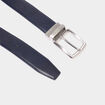 Ceinture r&eacute;versible bleu marine homme