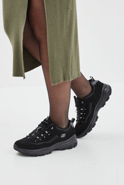 Baskets running mémoire forme Skechers noir femme