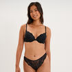 Soutien-gorge maxi push-up dentelle noir femme