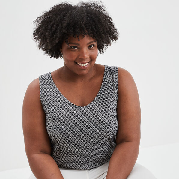 debardeur ajuste col en v modavista noir femmegt Débardeur ajusté col en V Modavista noir femme grande taille