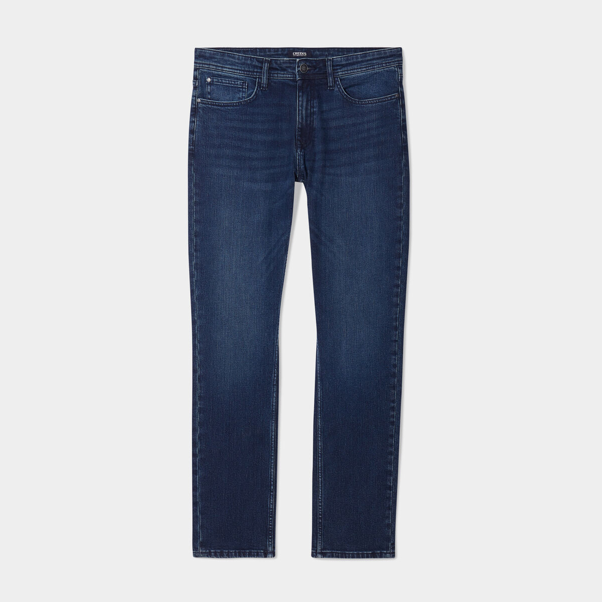 Jeans denim straight 5 poches Creeks denim blue black homme