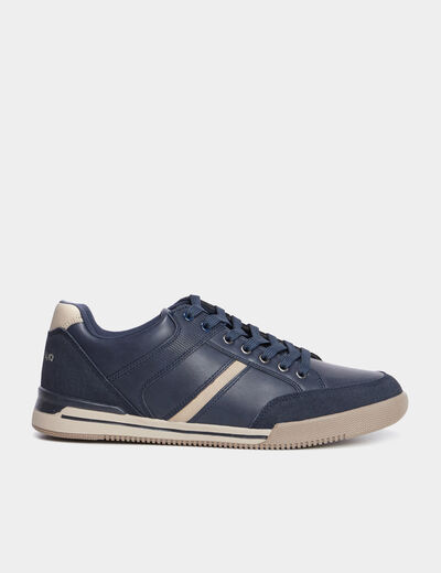 Sneakers semelles plates bleu homme